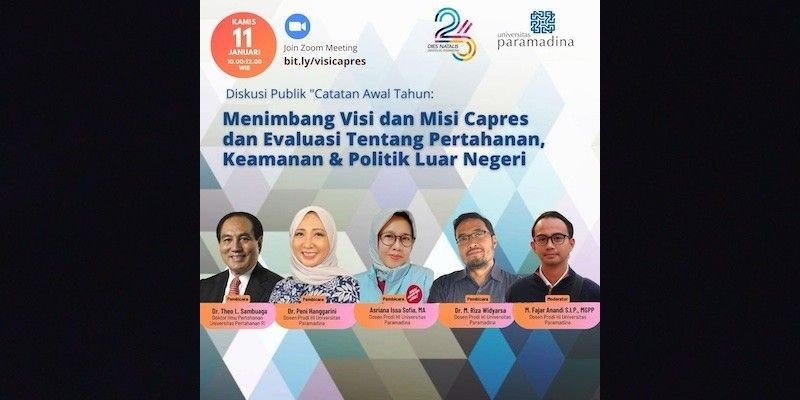 Catatan Awal Tahun di Paramadina Soroti Total Diplomacy Sampai Food Security  